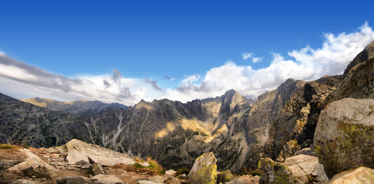 Panorama z Kościelca - szlaki w Tatrach