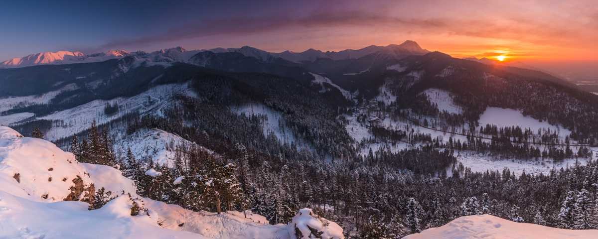 Zakopane noclegi - panorama z Nosala